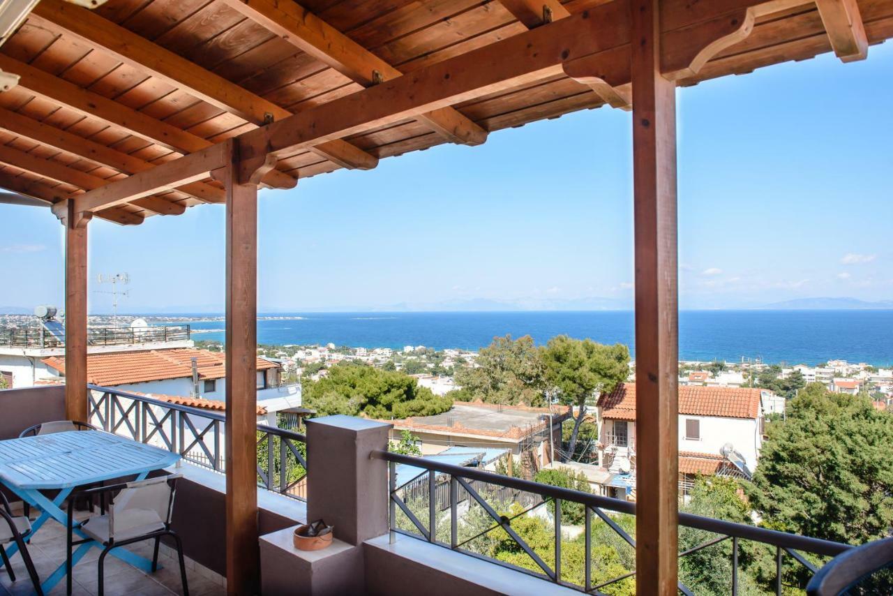 Peris Panoramic Villa Near Athens Airport Paralia  Экстерьер фото